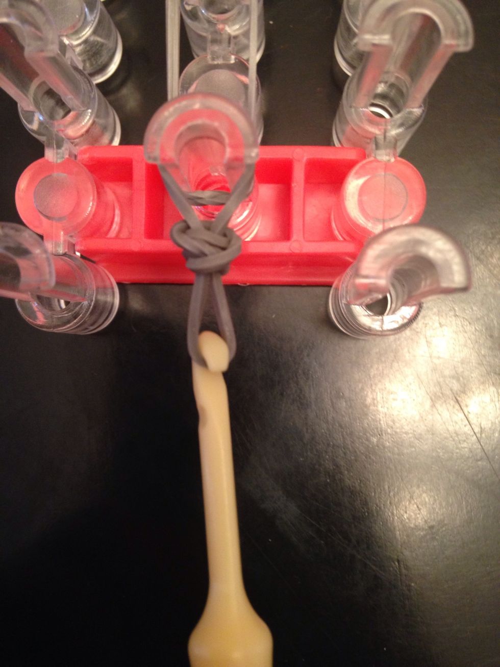 Place 1 side on bottom of your loom