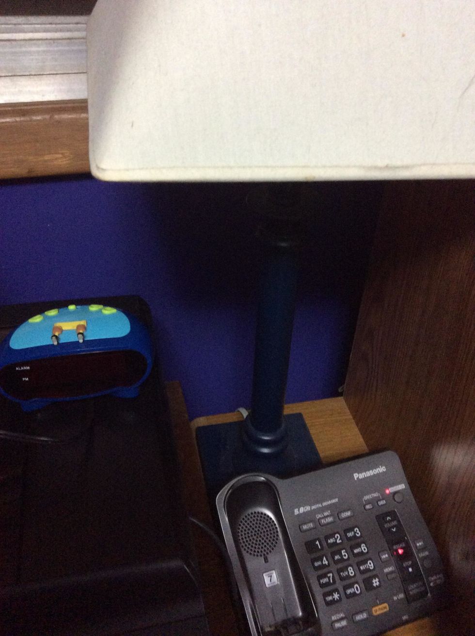 Place 2nd alarm near the lamp, also place both lamp and 2nd alarm distant from the bed