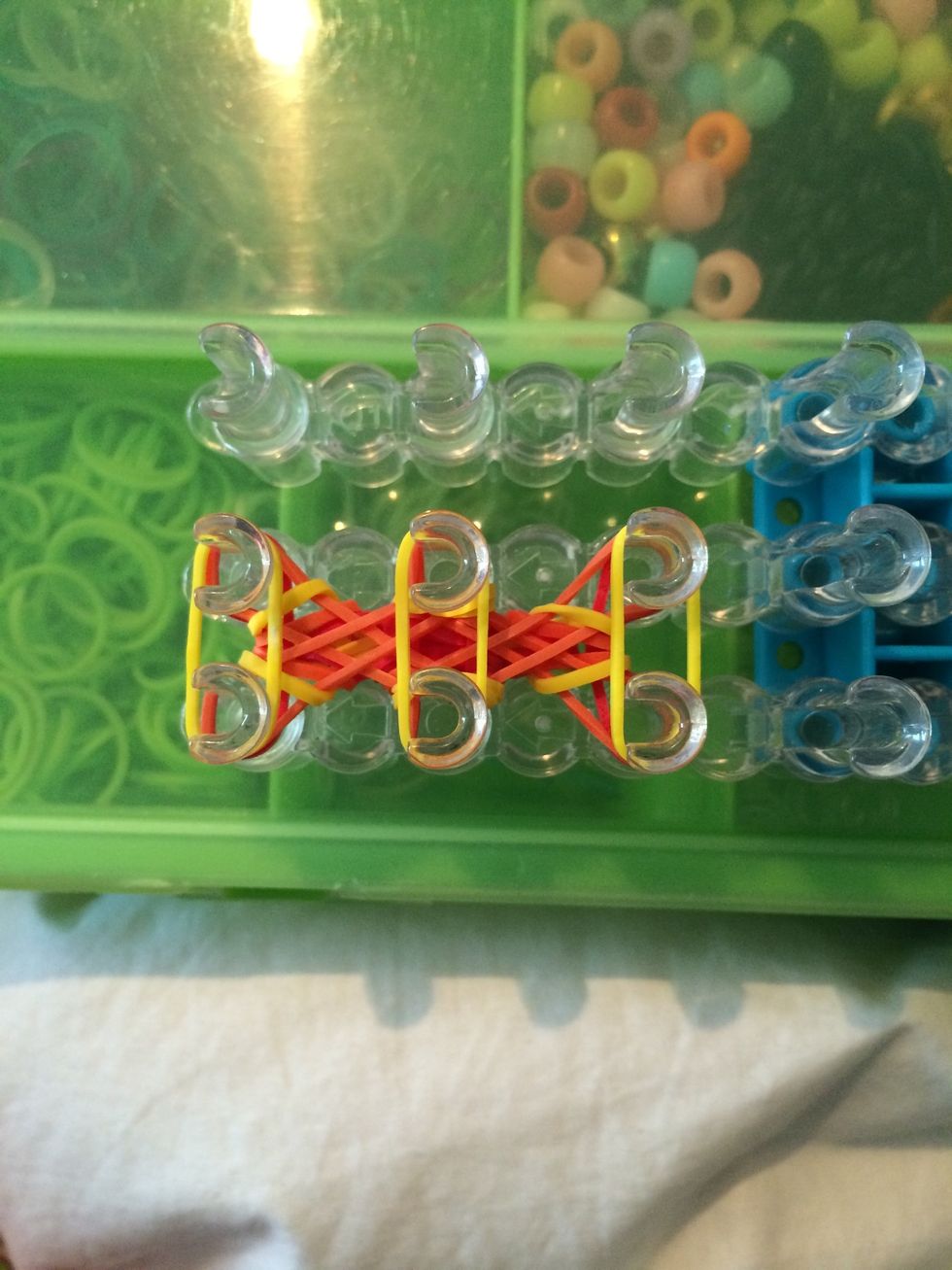 Place 3 yellow bands.