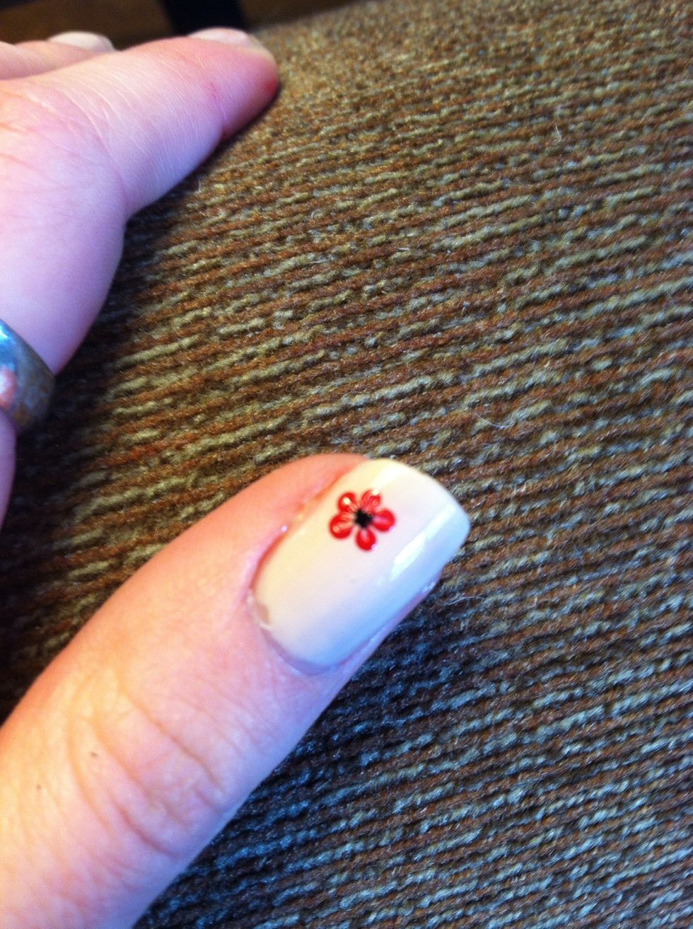 Place a black dot in the center.