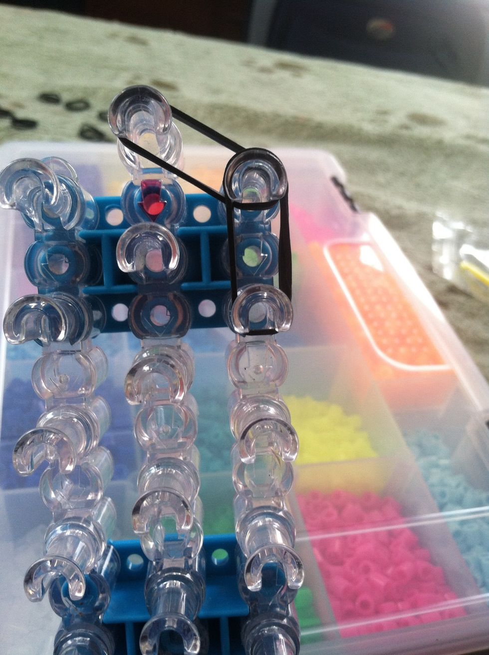 Place a double band down from that diagonal band