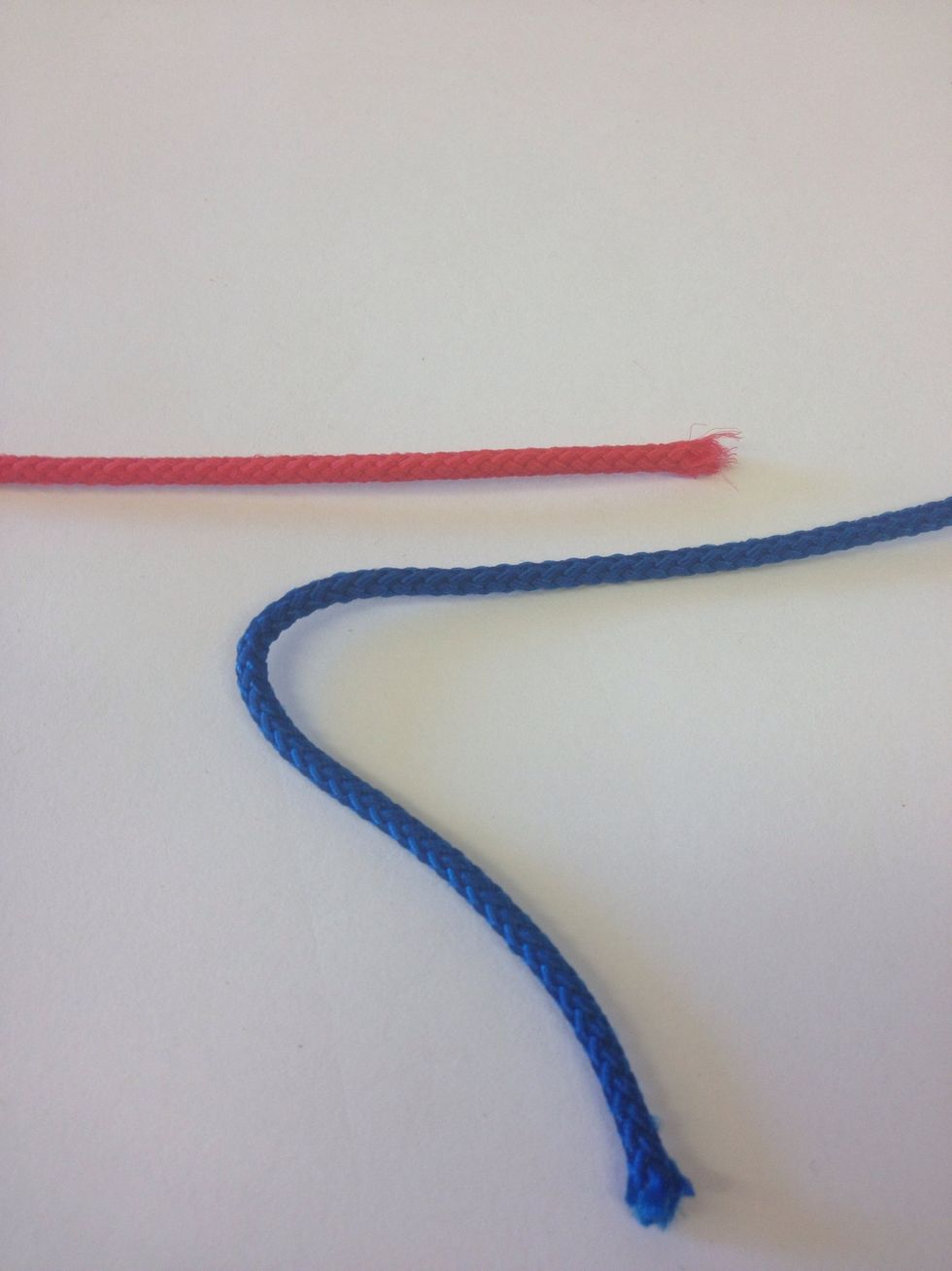 Place a loop on one end of one of the lines.