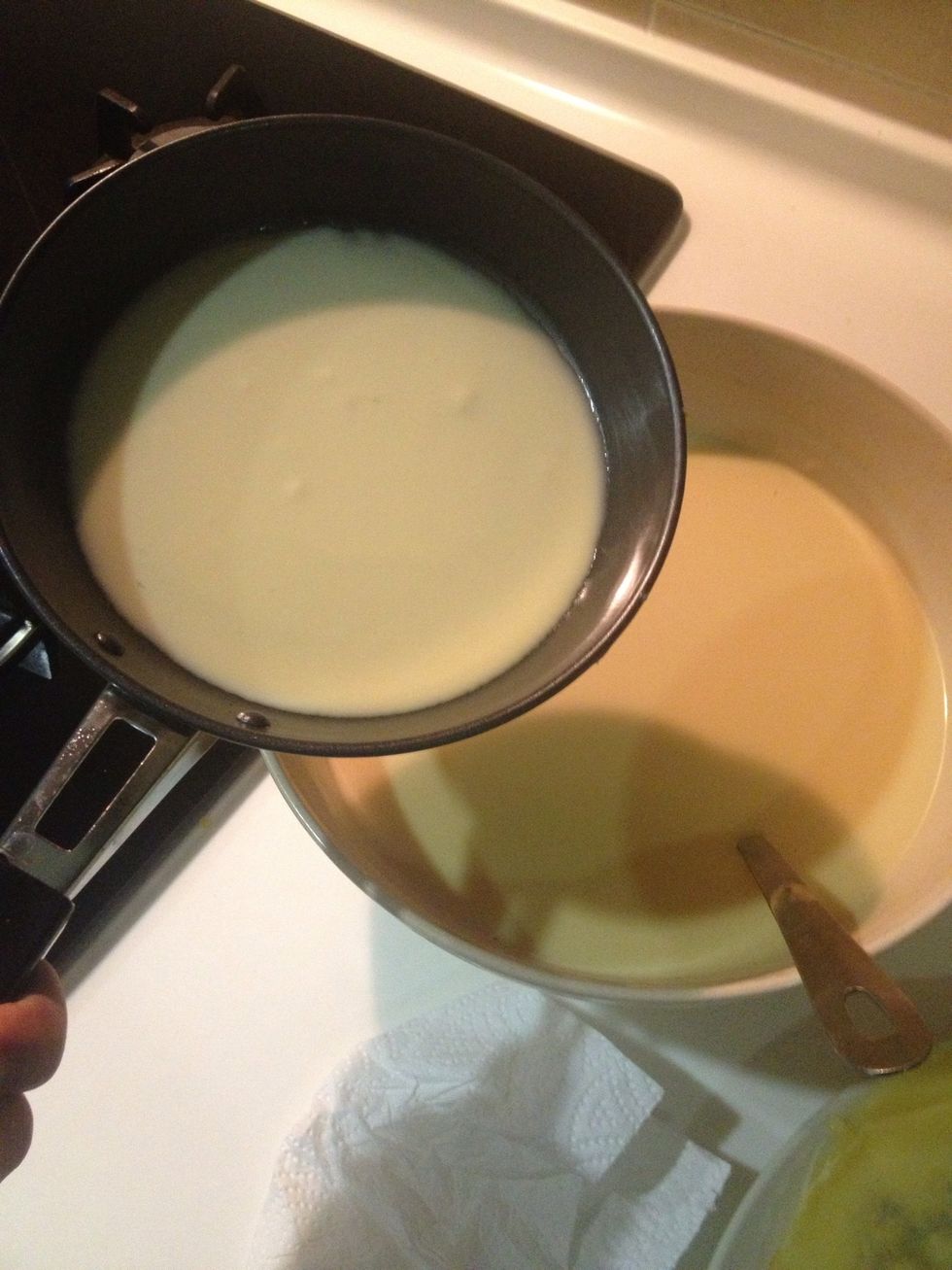 Place a nonstick 6-inch pan over medium heat. Swab the surface with the oil, then add about 2 tablespoons of batter and swirl to cover the surface.