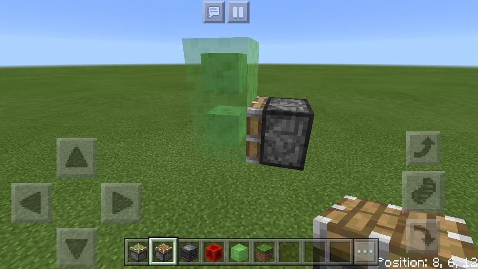 Place a piston facing 2 slime blocks.