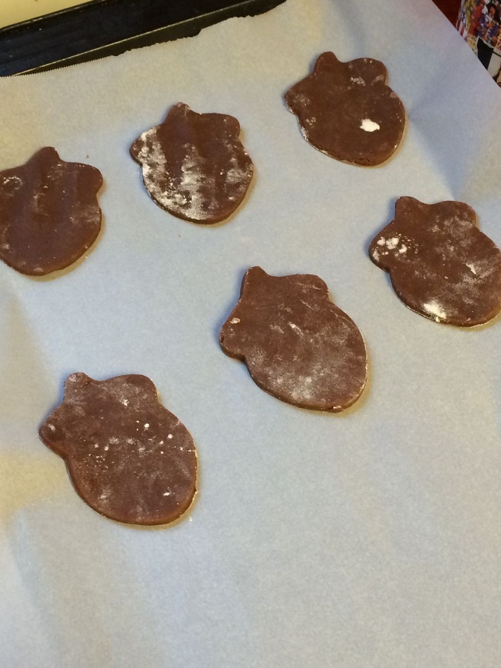 Place about an inch apart on baking sheet covered with parchment