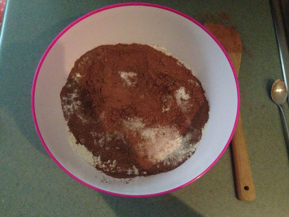 Place all dry ingredients in a bowl
