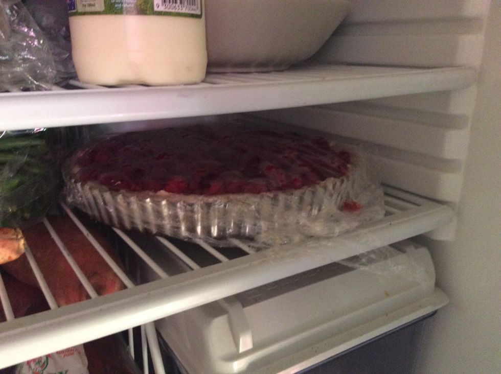 Place back in the fridge for 4 hours