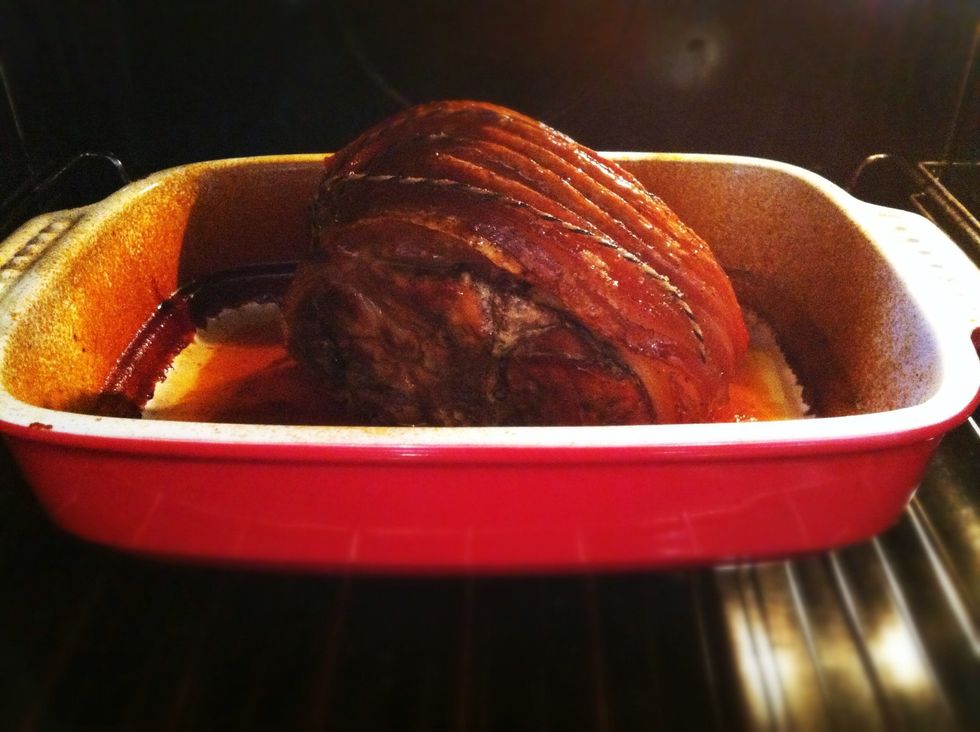 Place back into the oven this time without the Foil for another hour,, by the end of this you won't be able to cut the Pork as it will be so tender it will just fall apart..