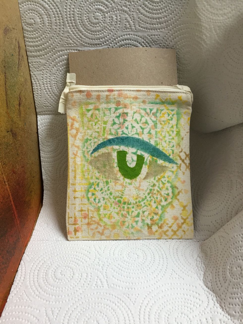 place bag in Color Catcher lined with paper towels.