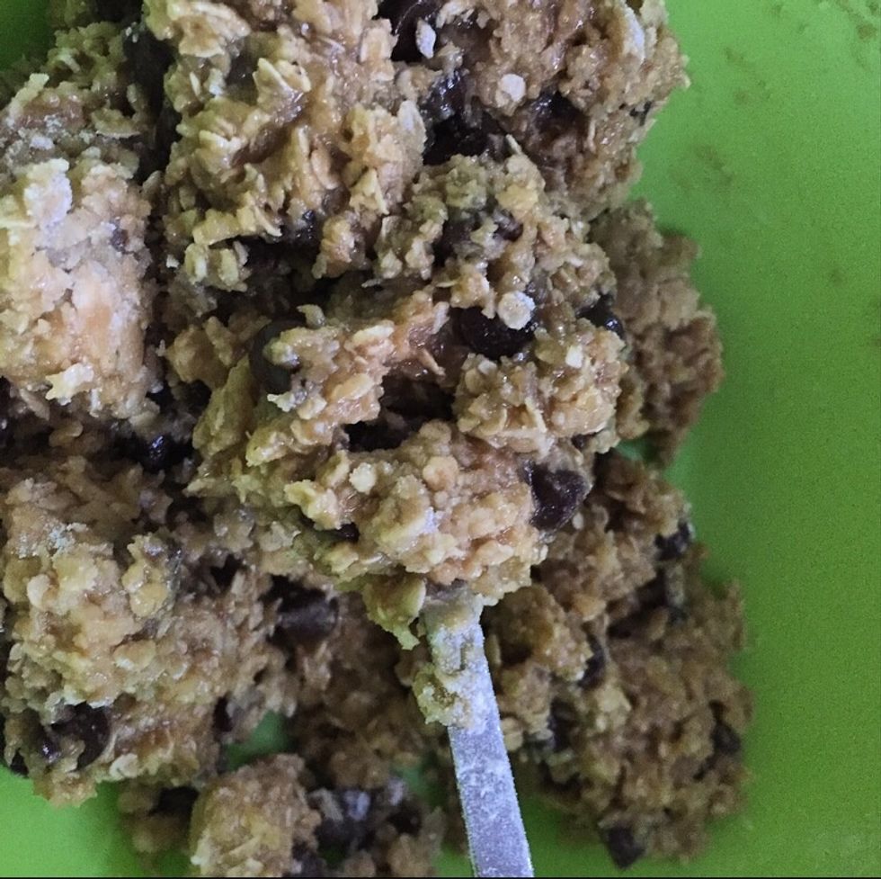 Place balls into parchment paper