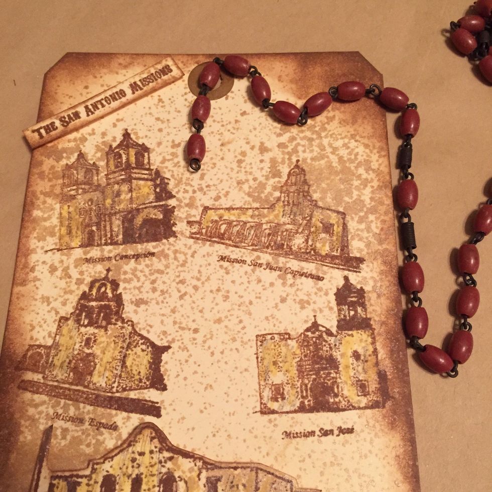 place bead chain and decide on placement and length