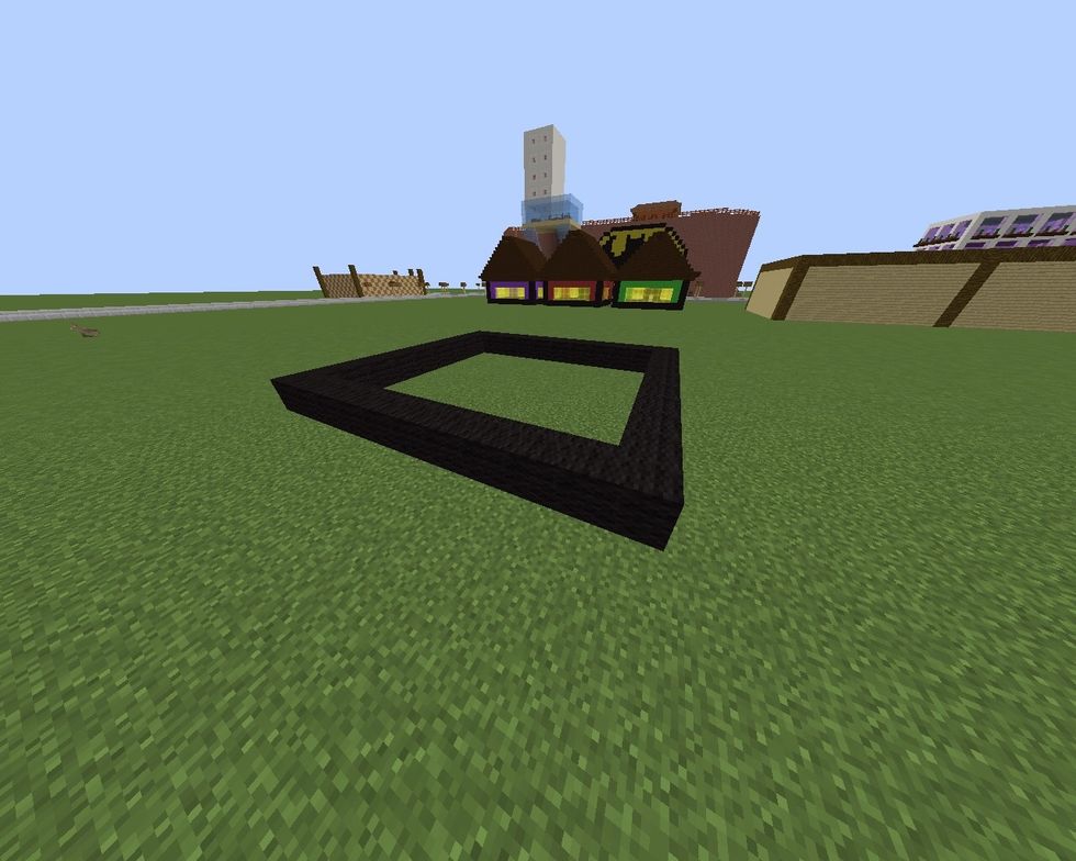 Place black wool in 12 x 10