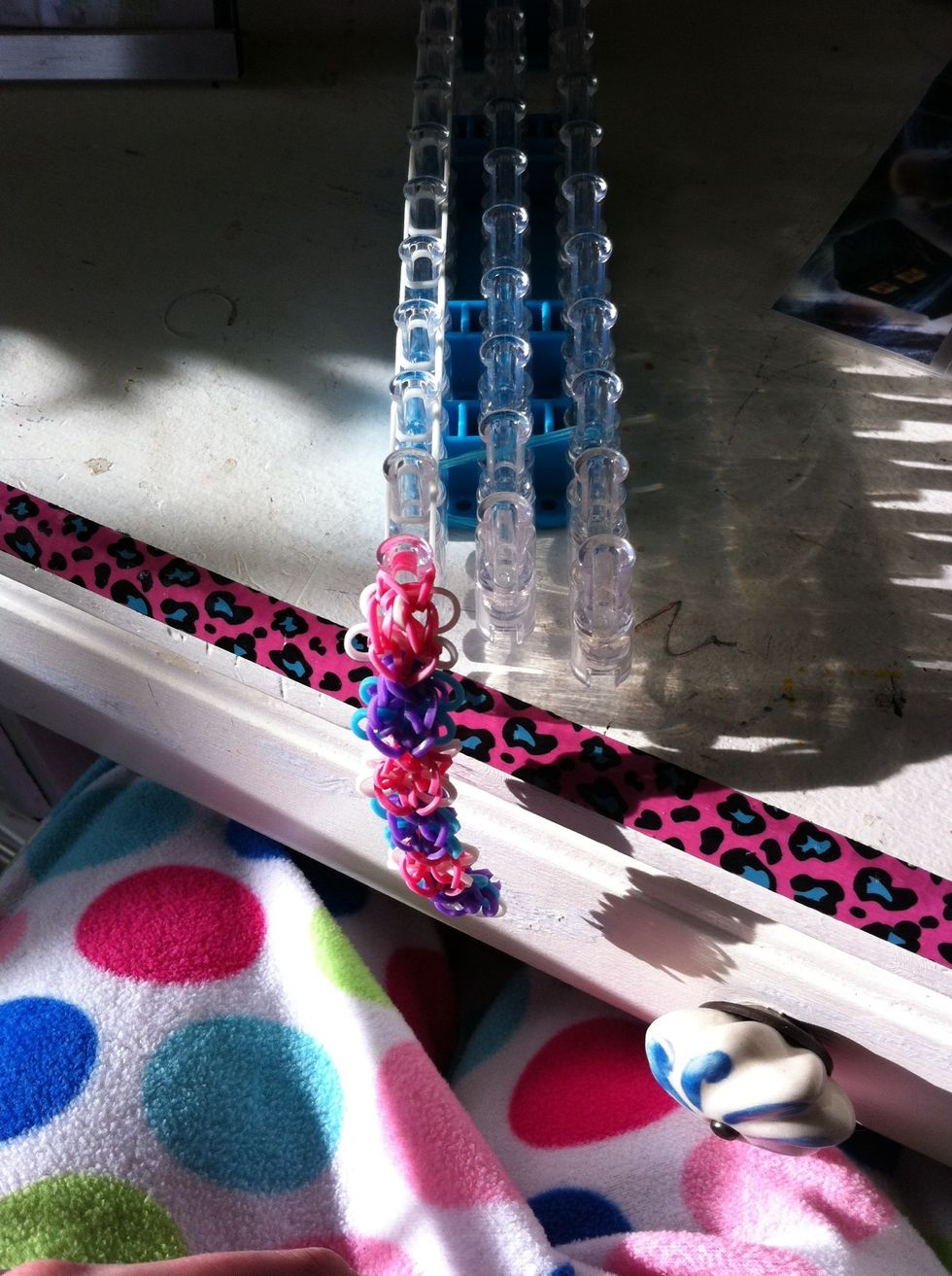 Place bracelet on that end after you flip it over