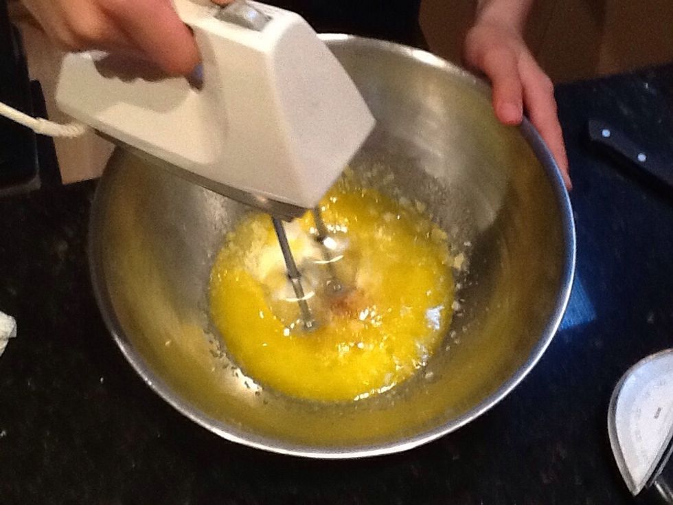 Place butter, sugar and vanilla extract in a bowl and beat until light and creamy