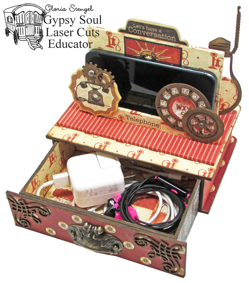 Place chargers, cords, earbuds, and more into the drawer when they are not in use.