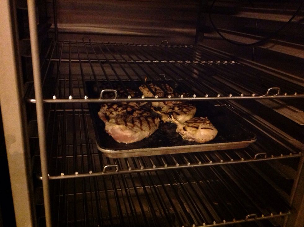 Place chicken in chiller to cool down