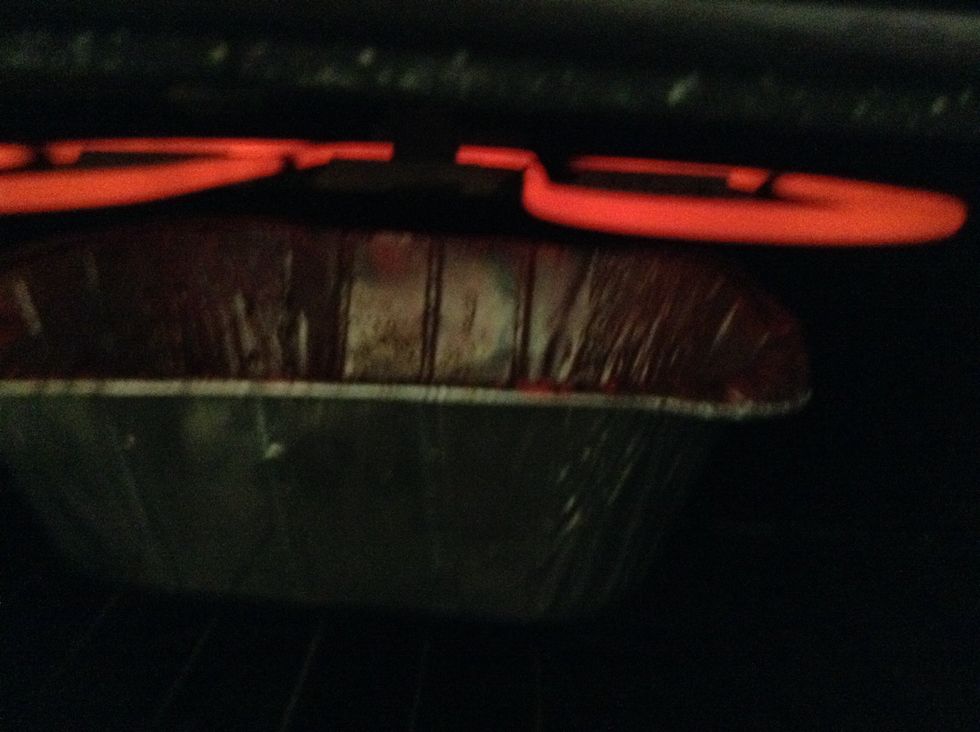 Place chicken in oven and let it cook until the inside of the chicken is cooked