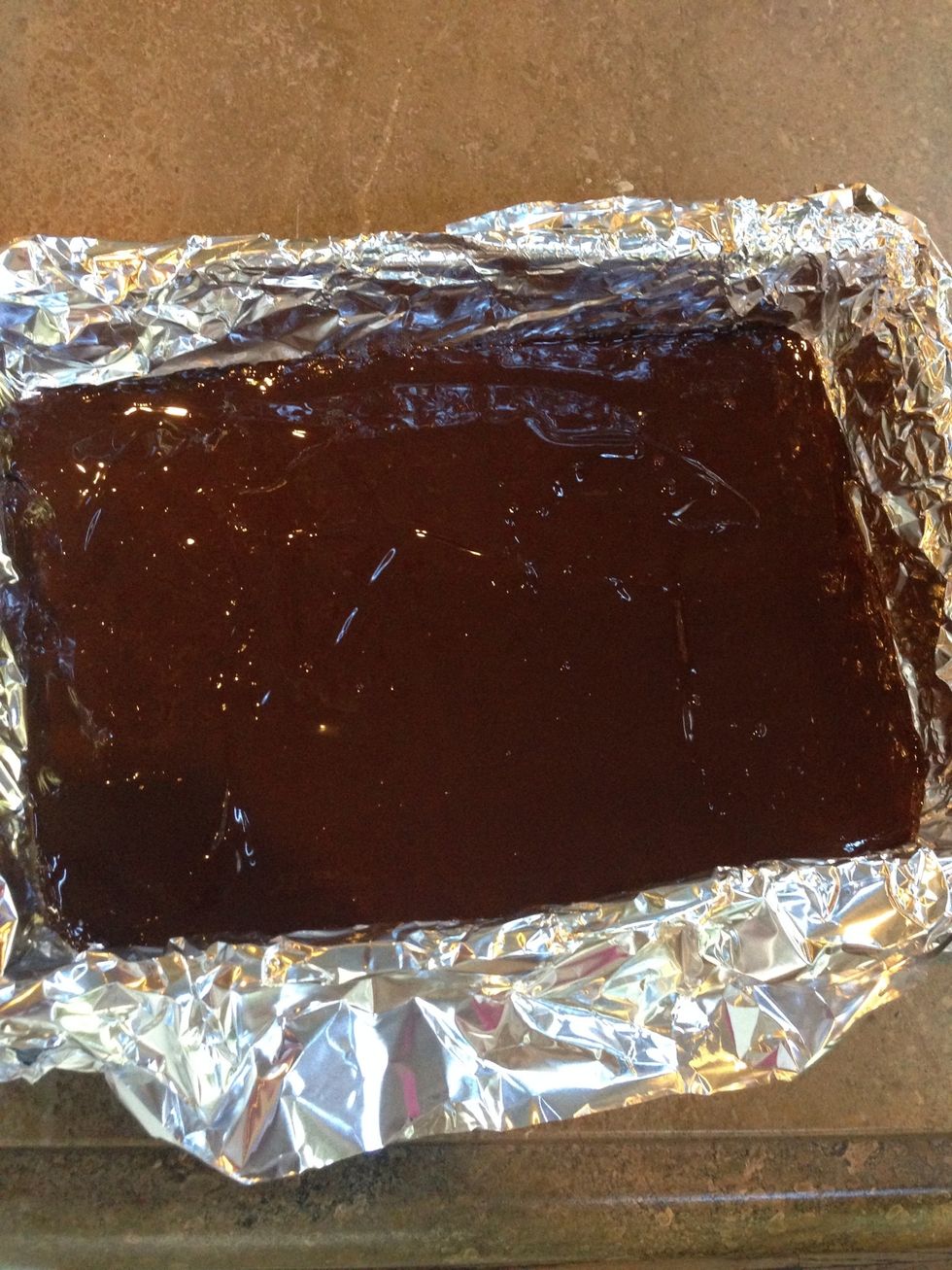 Place chocolate in refrigerator until cold and firm, about 20 minutes.