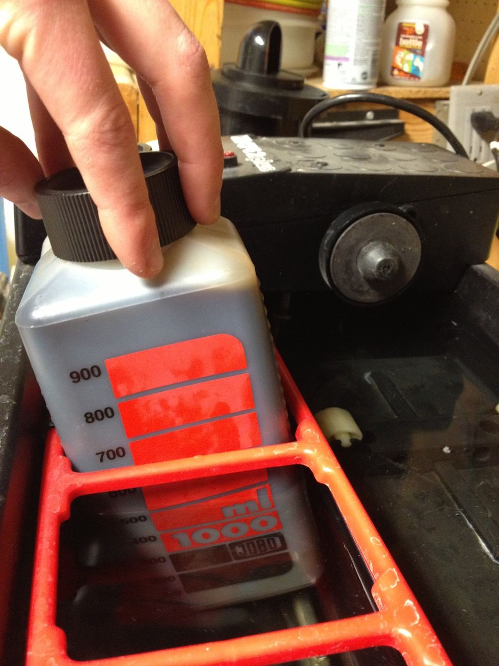 Place developer and Blix bottles into the Jobo's tempered bath.