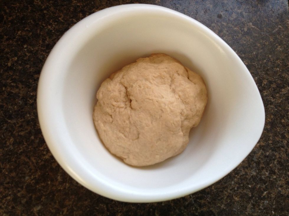 Place dough in a bowl, and let rest covered, half an hour at least, or in the fridge overnight if desired.