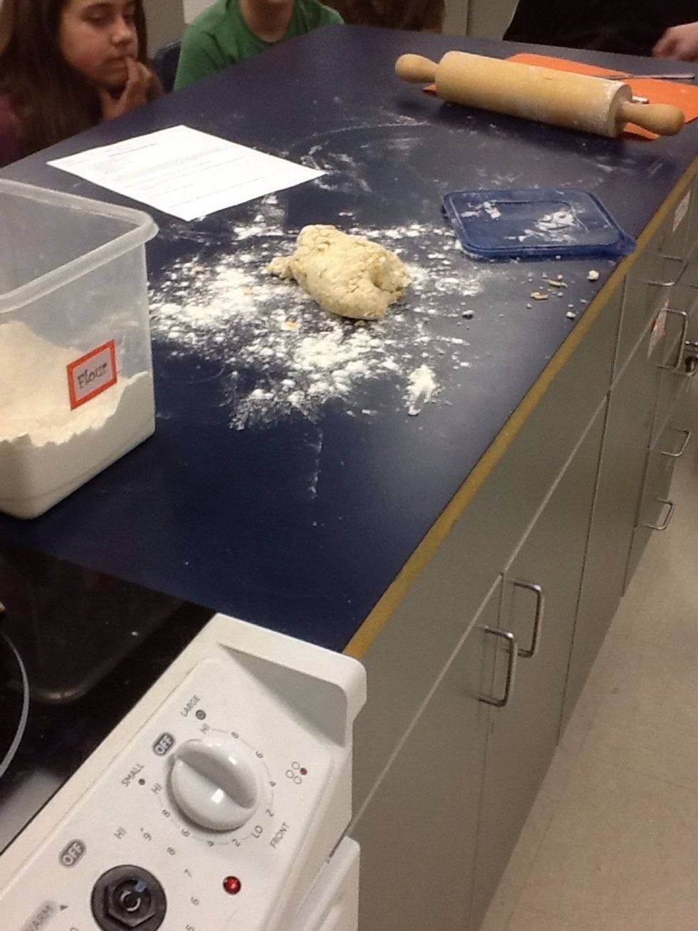 Place dough on flour surface