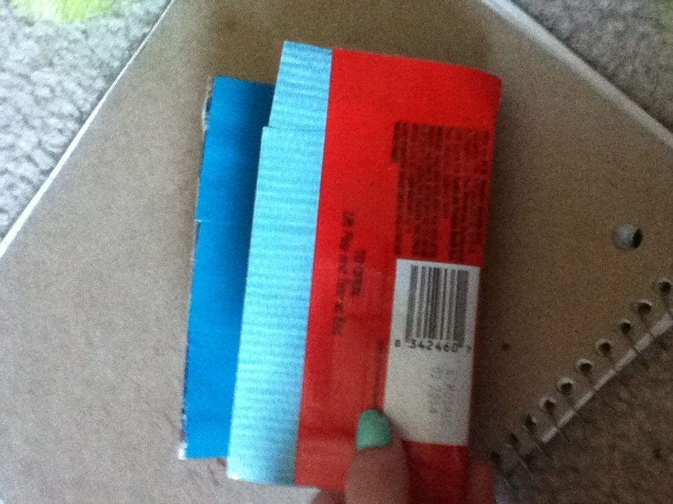 Place duck tape (sticky side out) on the side where the line is