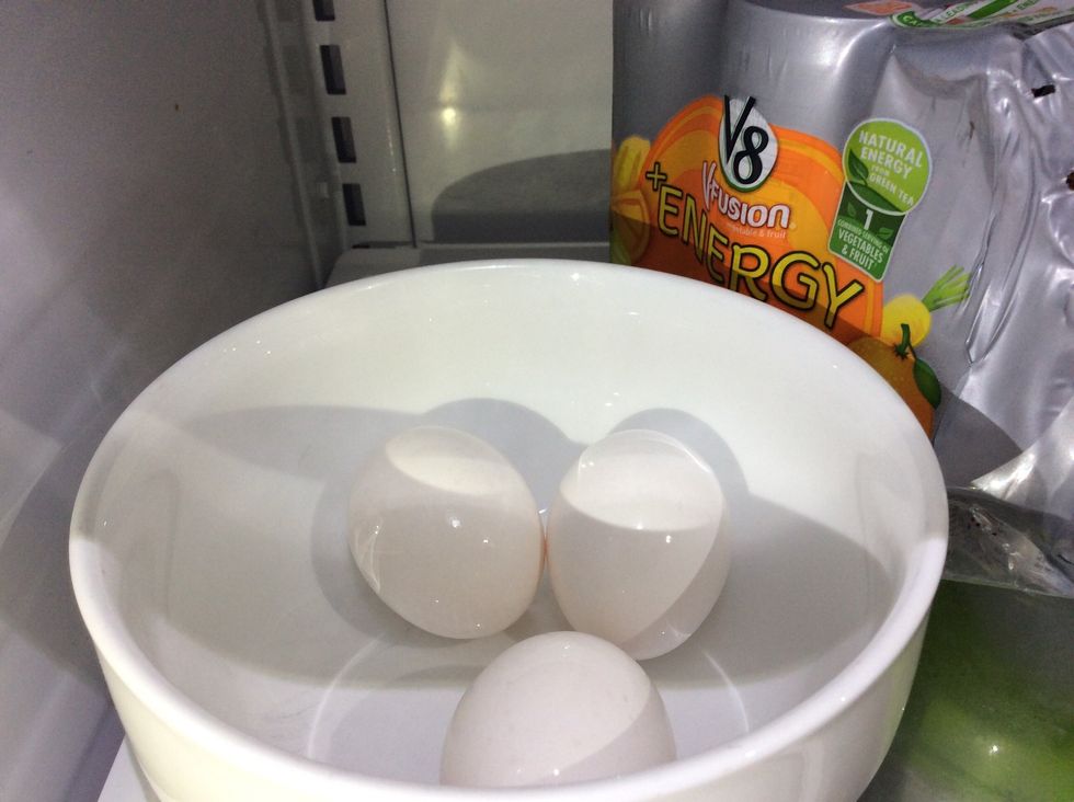 Place eggs in refrigerator