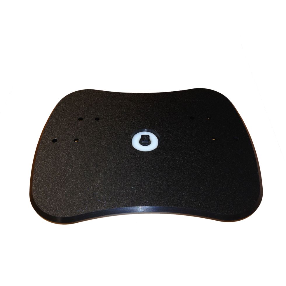 Place Enclosure onto disc as shown. The legs have been removed in this example for easier viewing.