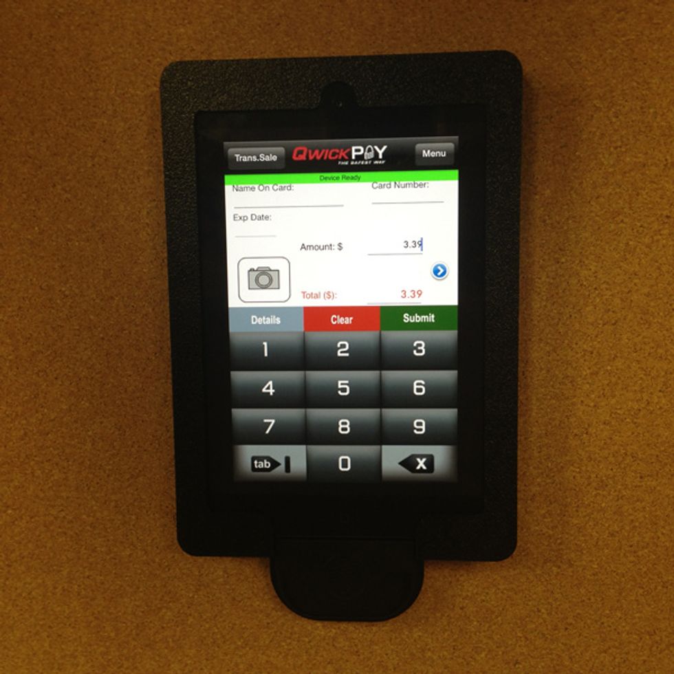 Place face plate onto the Apple iPad MINI.