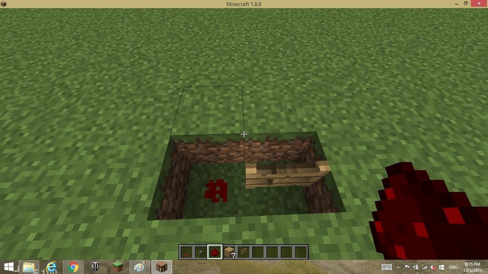 place fence gate and redstone dust there