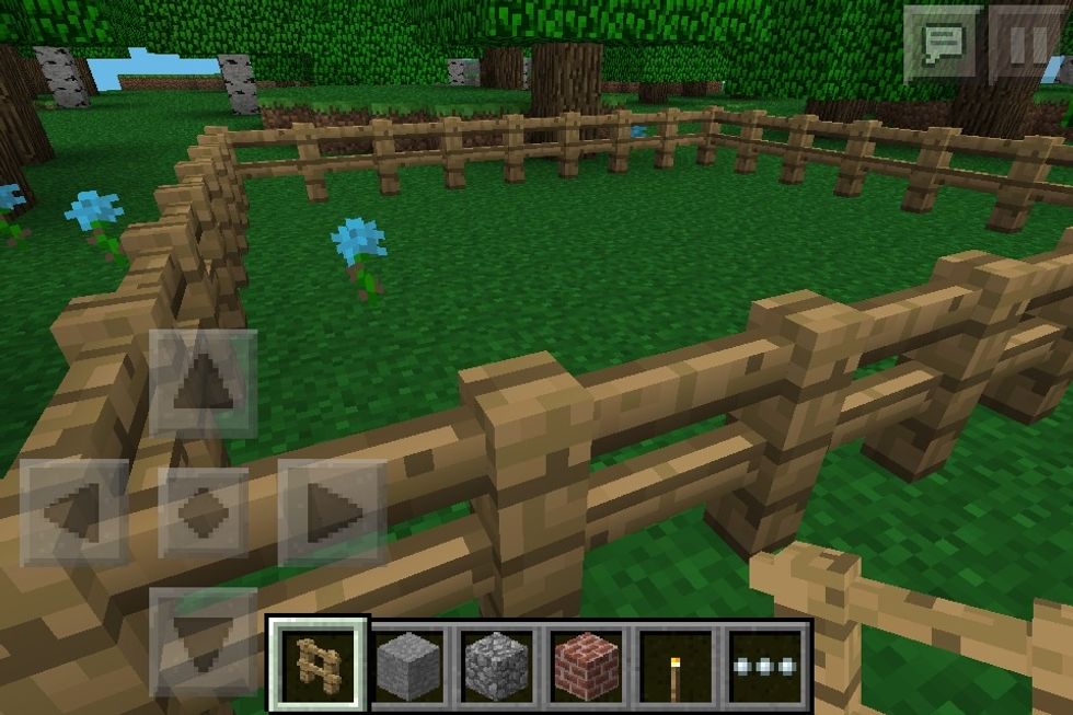 Place fences (in your desired size of course)