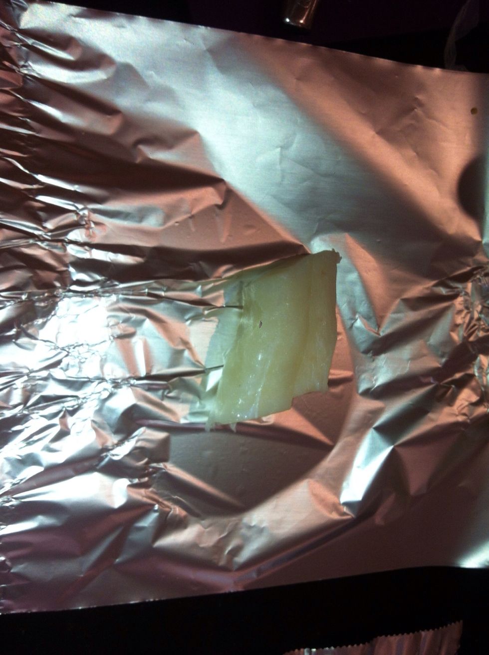 Place fillet onto silver foil