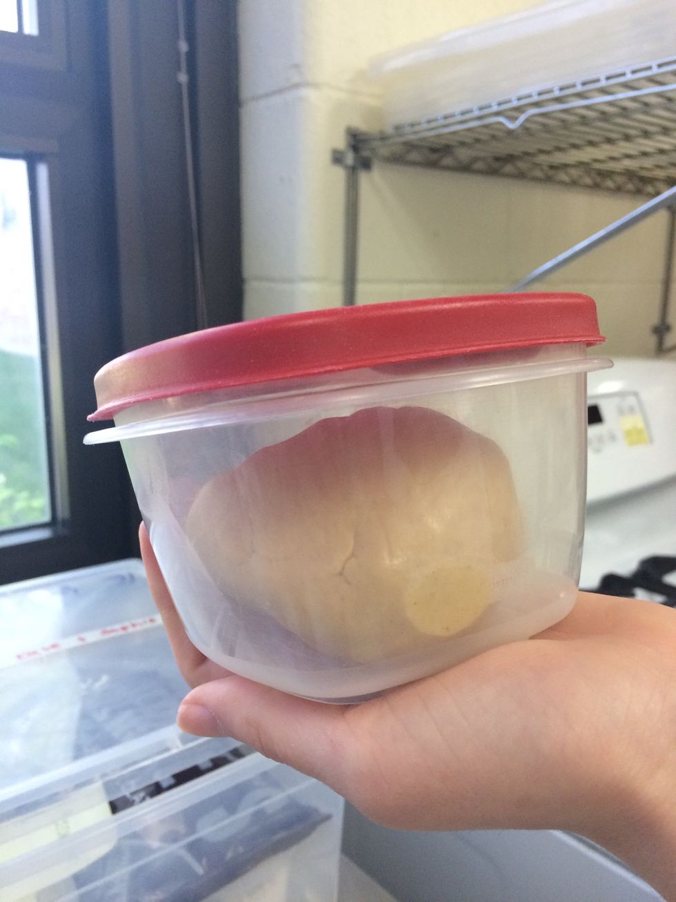 Place filling into air-tight container.