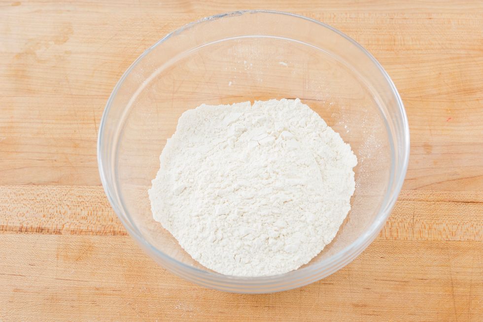 Place flour in large mixing bowl.