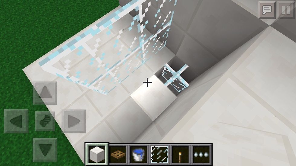 place glass panes as such