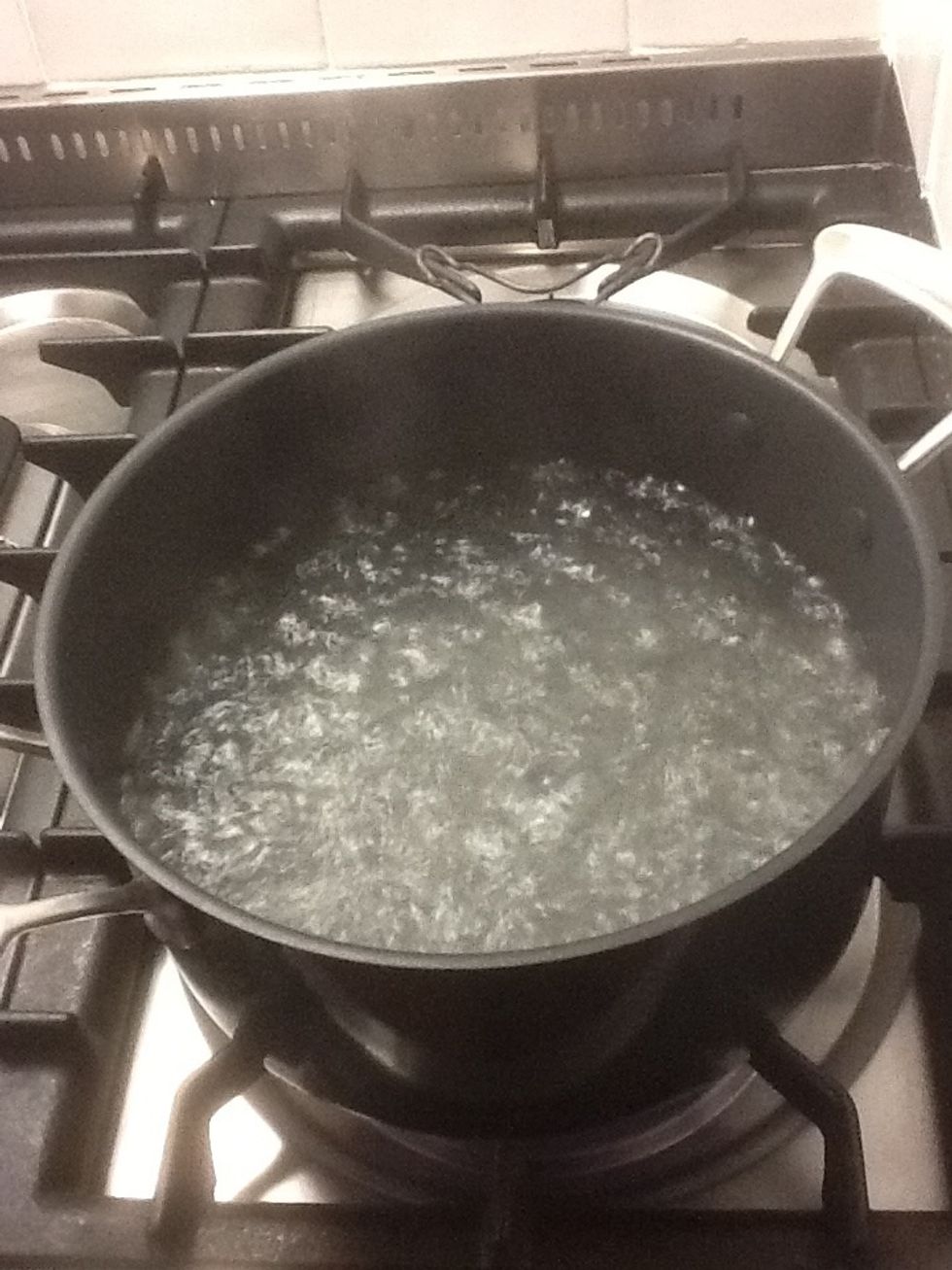Place gnocchi balls into salted boiling water.