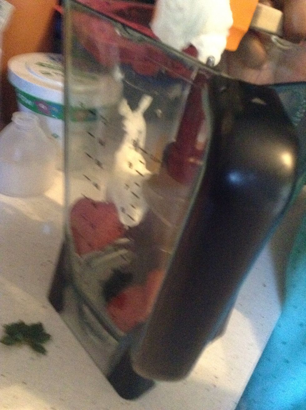 Place Greek yogurt in blender.