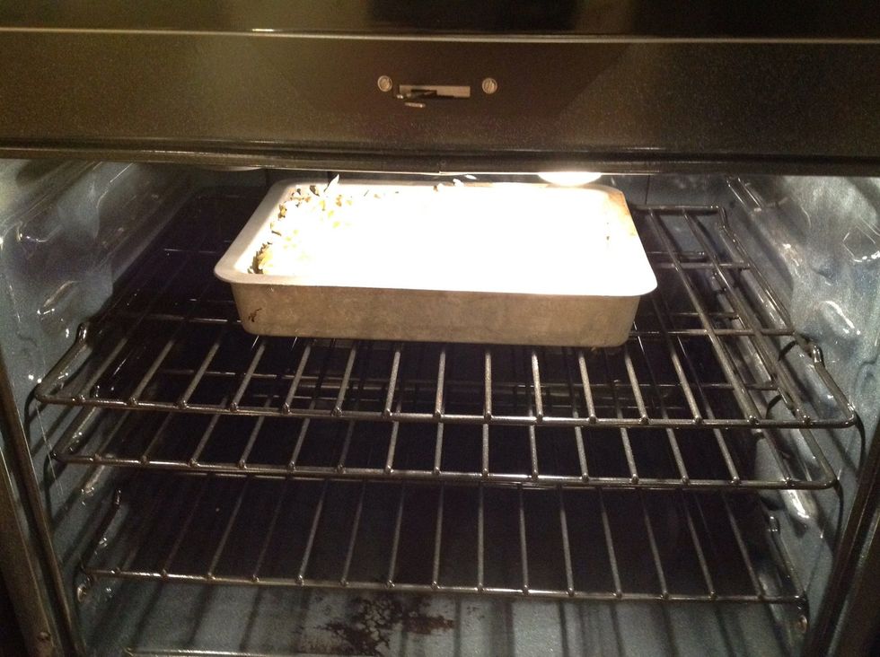 Place in 350 degree oven for 30 minutes.