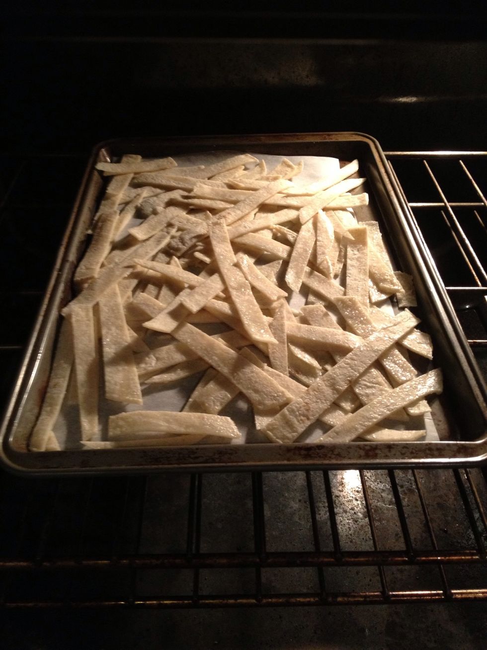 Place in 400\u2022 oven for 20-25 mins stirring occasionally.