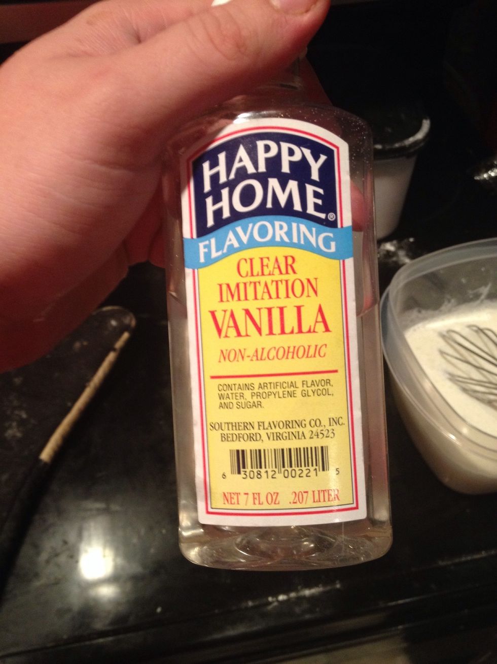 Place in a bowl and add vanilla extract