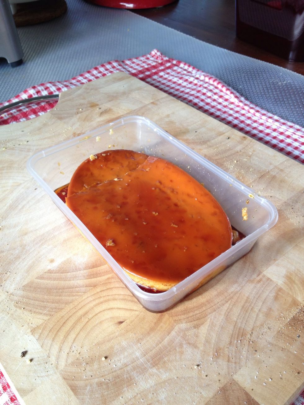 place in a container and refrigerate