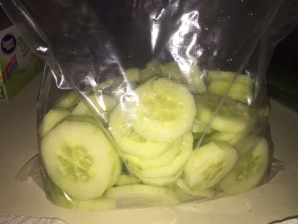 Place in a large ziplock bag.