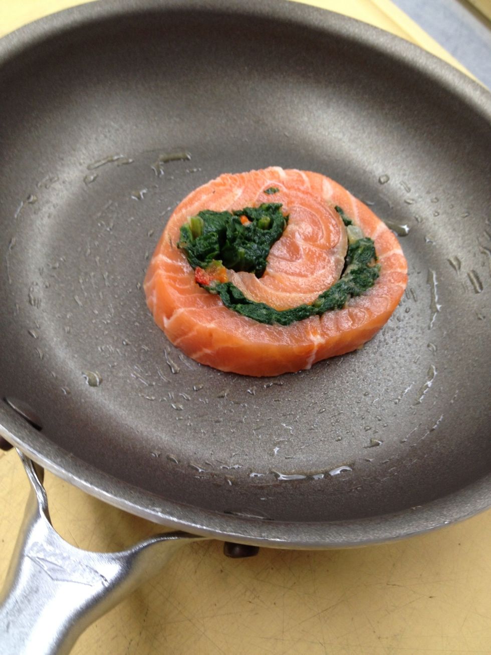 Place in an oiled pan