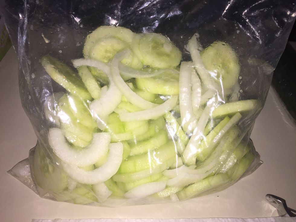 Place in bag and shake to mix.