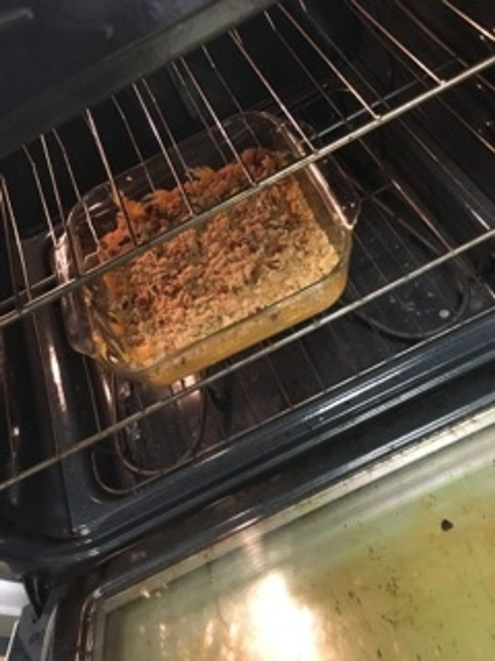 Place in in the pre-heated oven