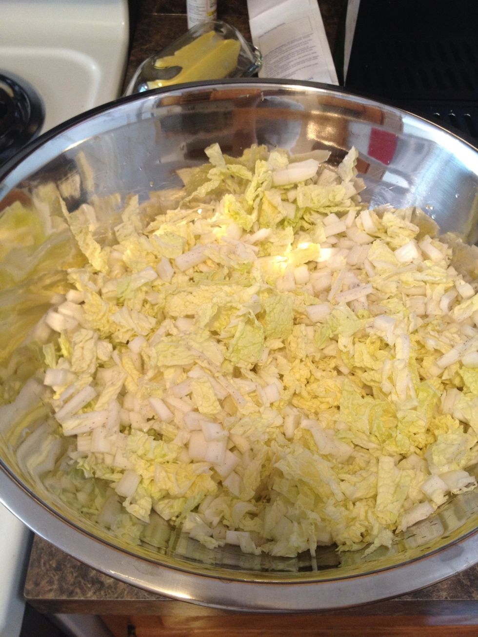 Place in large mixing bowl.