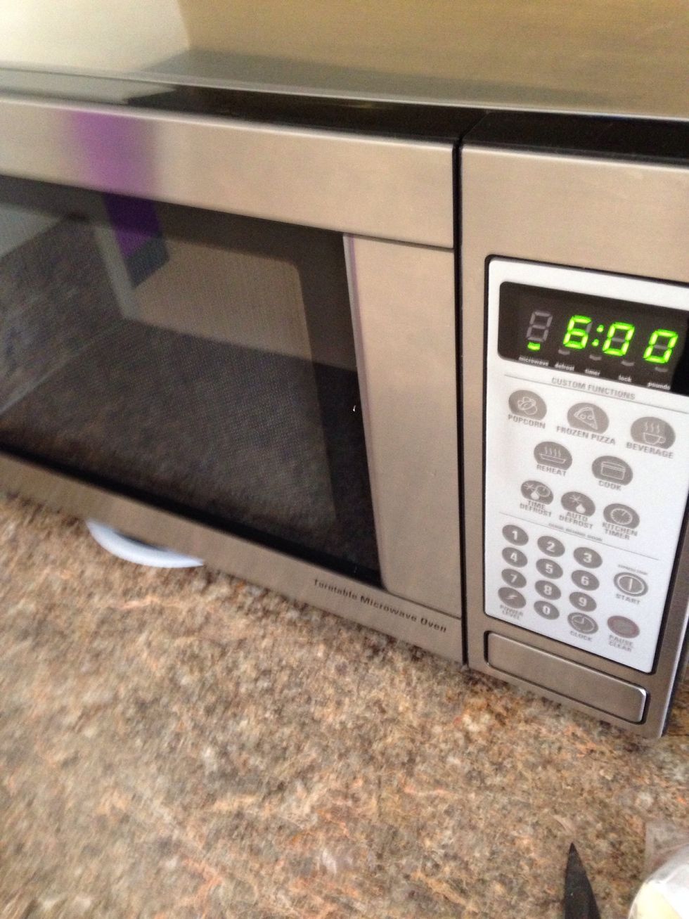 Place in microwave and cook on potato setting or 5-6 minutes depending on the size