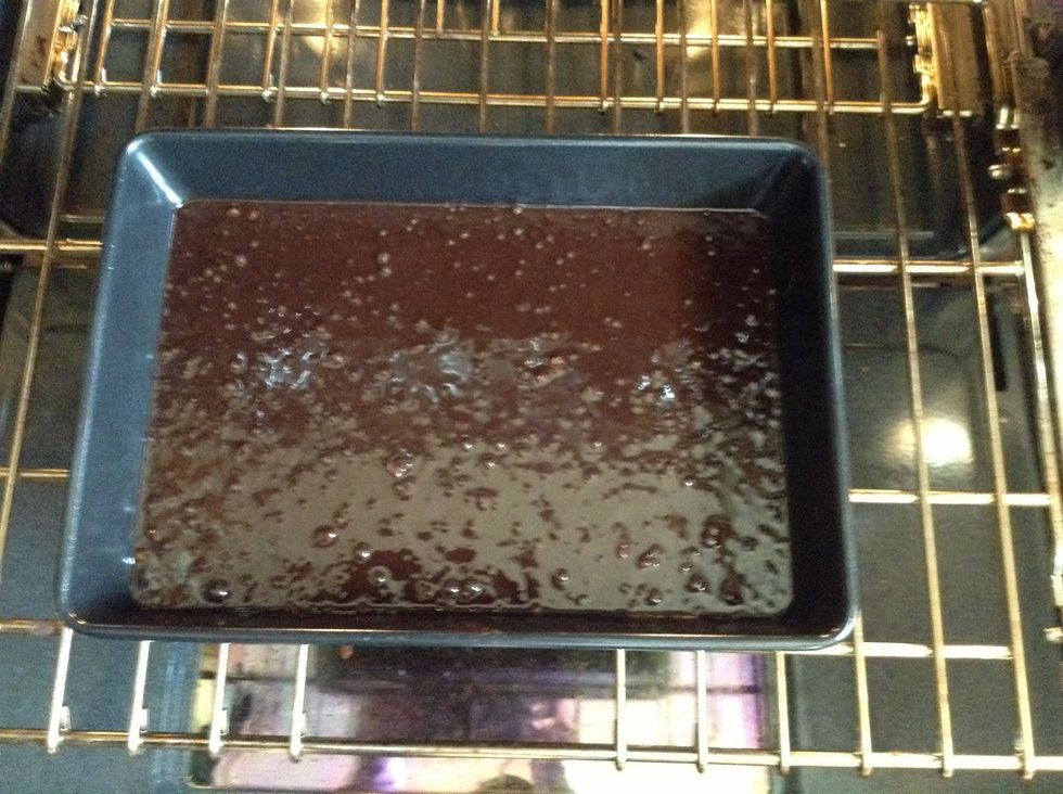 Place in oven and bake for 28 minutes.