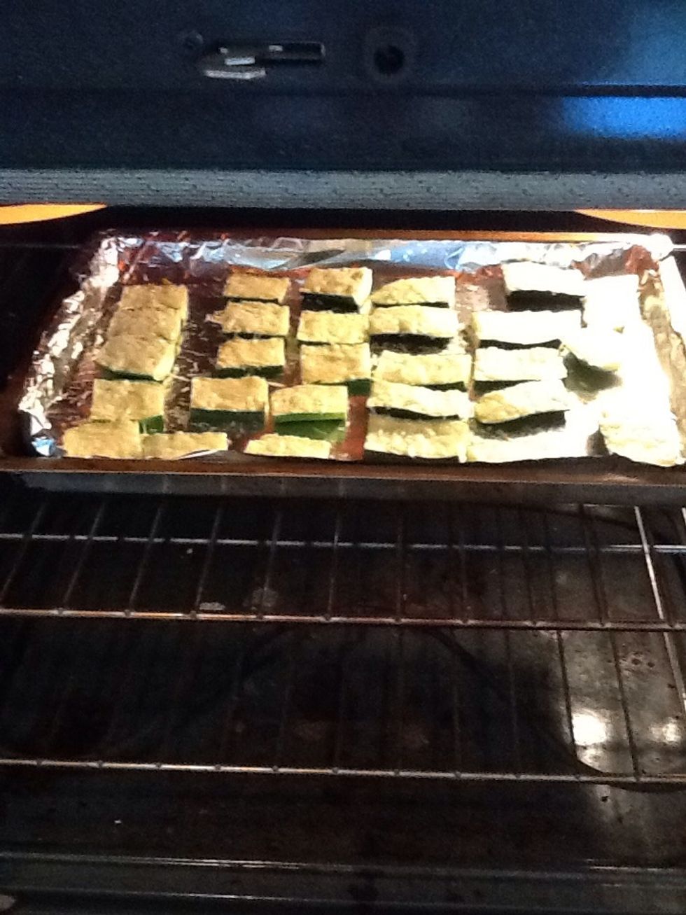 Place in oven and broil until cheese starts to brown.