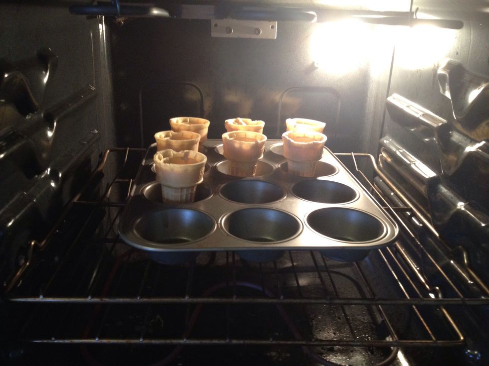 Place in oven and cook following cupcake/muffin directions.